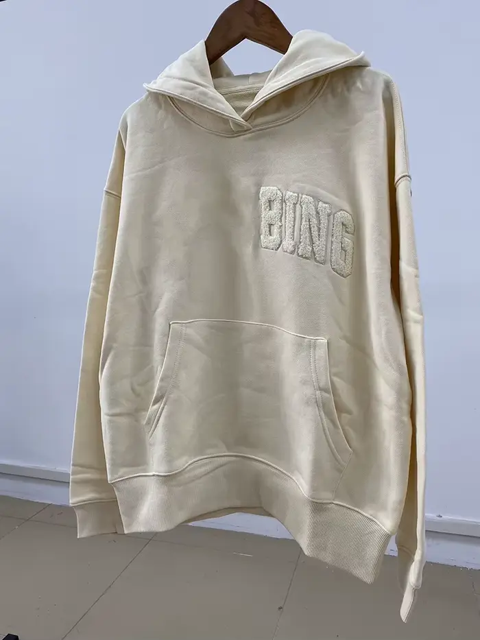 Nouveau Sweat à Capuche Femme en Coton Brodé Lettres Floquées
