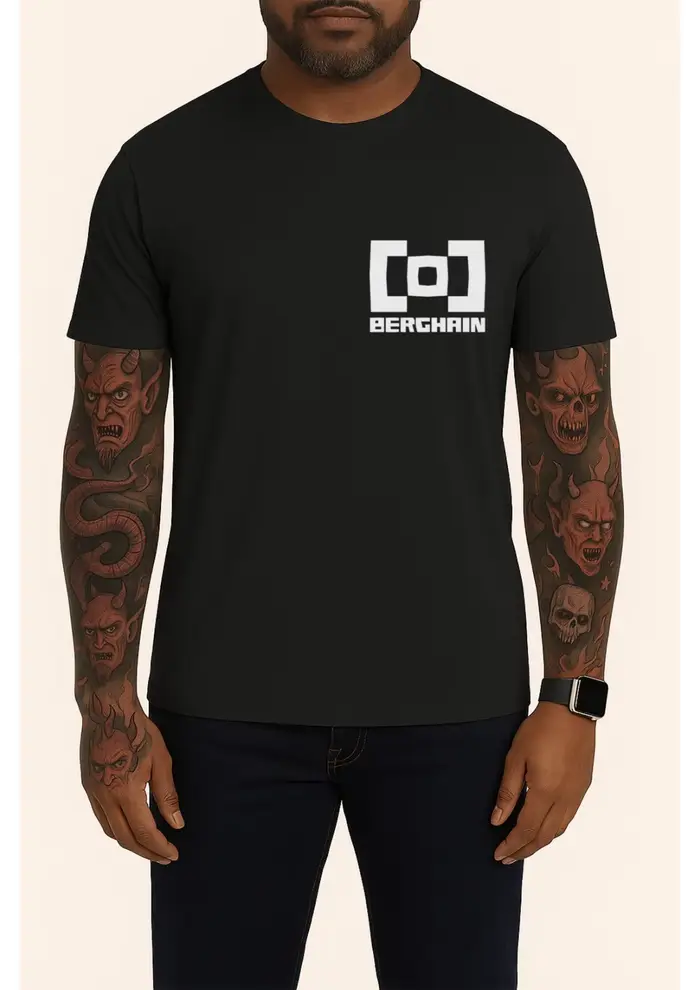 Berghain Berlin Club T-Shirt Techno musique unisexe noir