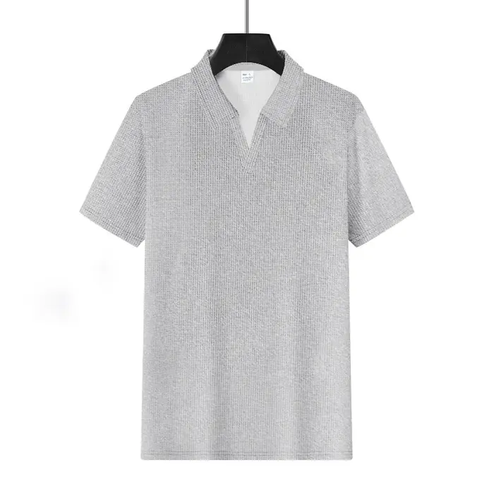 Soldes d'été 2026 : Polo sportif, couleur unie, col en V, design élégant, classique, magnifique et p