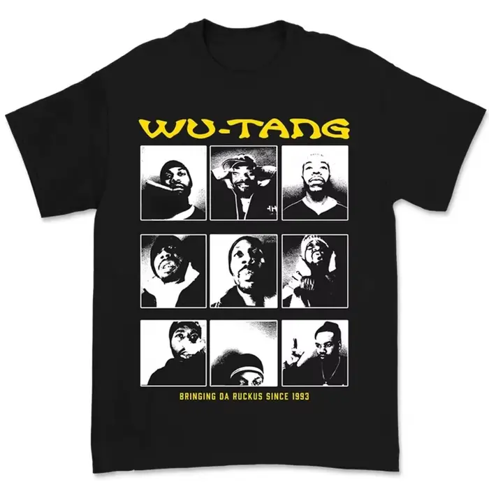 T-shirt décontracté du groupe de rap légendaire Wu-Tang Clan