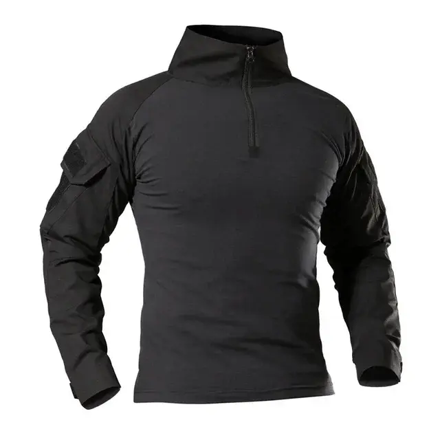 T-Shirts de randonnée tactiques en plein air pour hommes, Combat militaire de l'armée CP Camouflage 