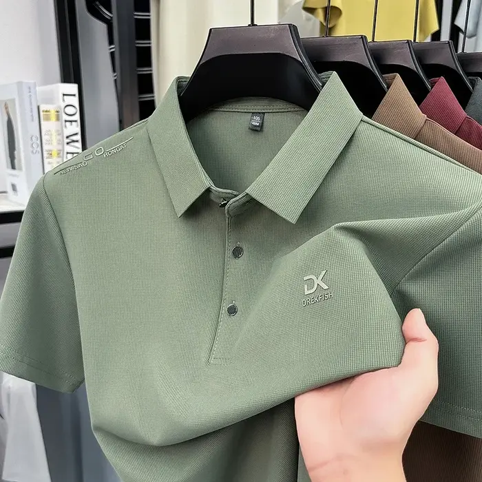 DREKFISH – polo brodé pour hommes