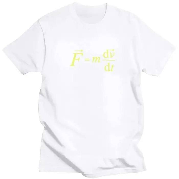 T-shirt unisexe humoristique avec symboles mathématiques et de physique