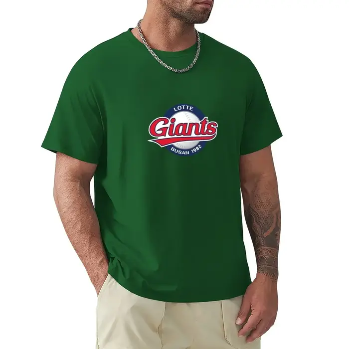 T-shirts noirs pour hommes KBO LOTTE GIANTS BUSAN Logo emblème-coréen Baseball Merch chapeau casquettes Snapback tasse
