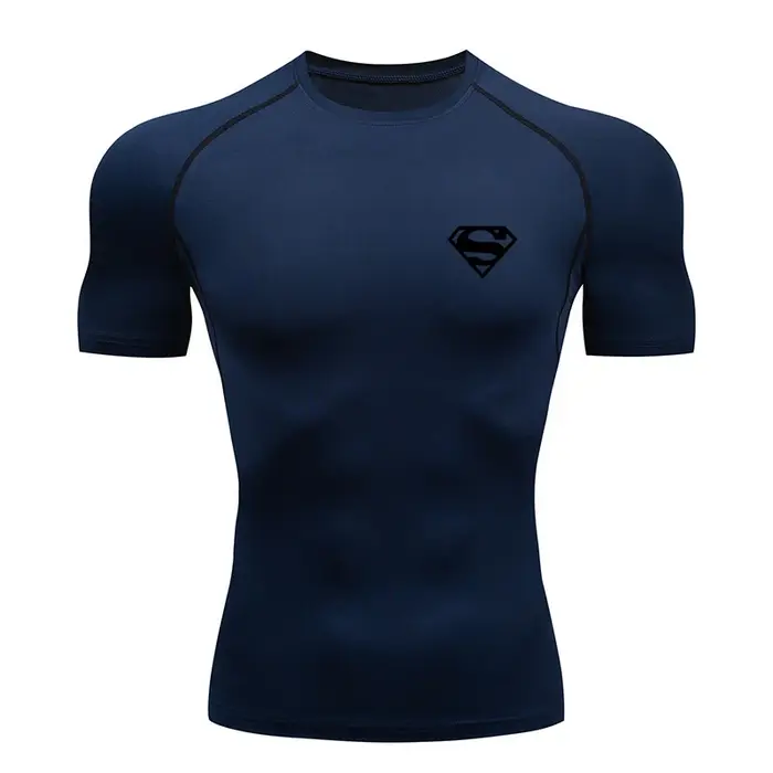 T-shirt de compression homme 2026 à manches courtes – Maillot de sport fitness