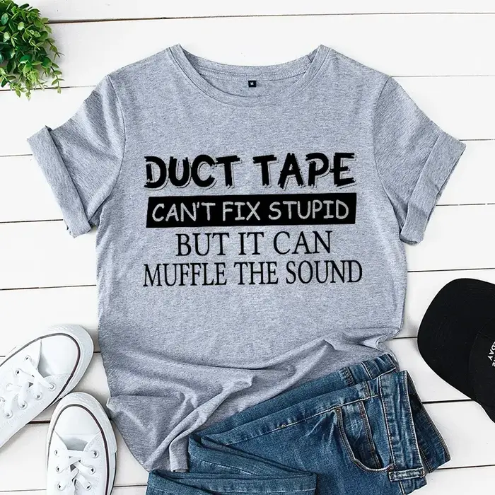 T-shirt humoristique pour femmes, Industries castique, humoristique, à la mode