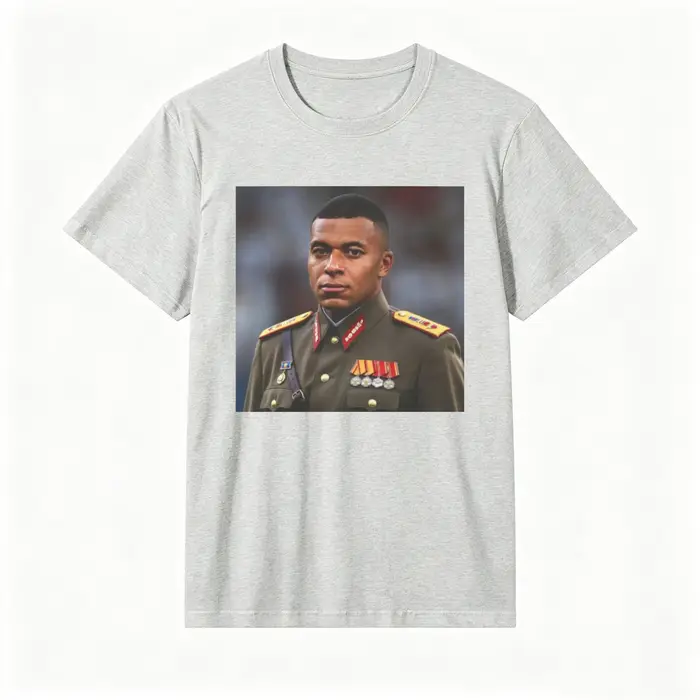 T-shirt Kylian Mbappé Dictateur Meme Graphic 2026 100% Coton Homme Femme Y2K Populaire Oversize Amusant Décontracté Col Rond