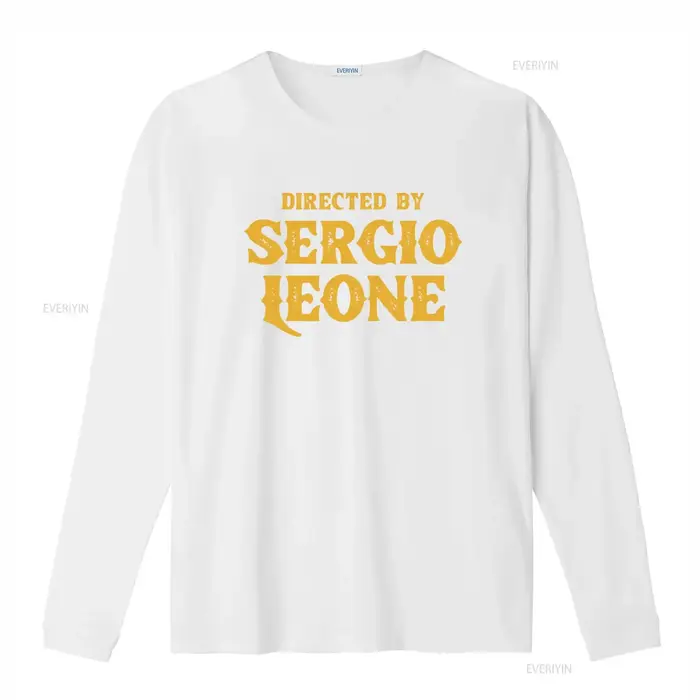 T-shirt de style vintage « Dirigé par Sergio Leone » pour hommes et femmes
