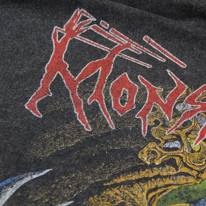Monstrosity T-Shirt 80S Death Metal Malevolent Creation lavé ample épaule tombante rétro coton manches courtes chemise