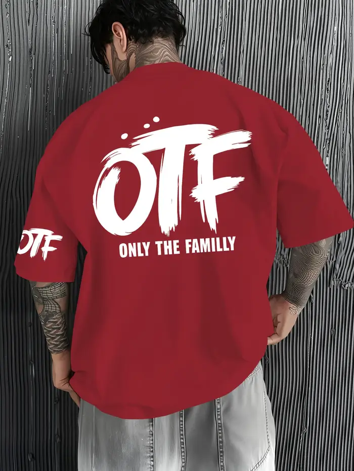 T-shirt imprimé tendance sur le thème de la famille pour hommes et femmes