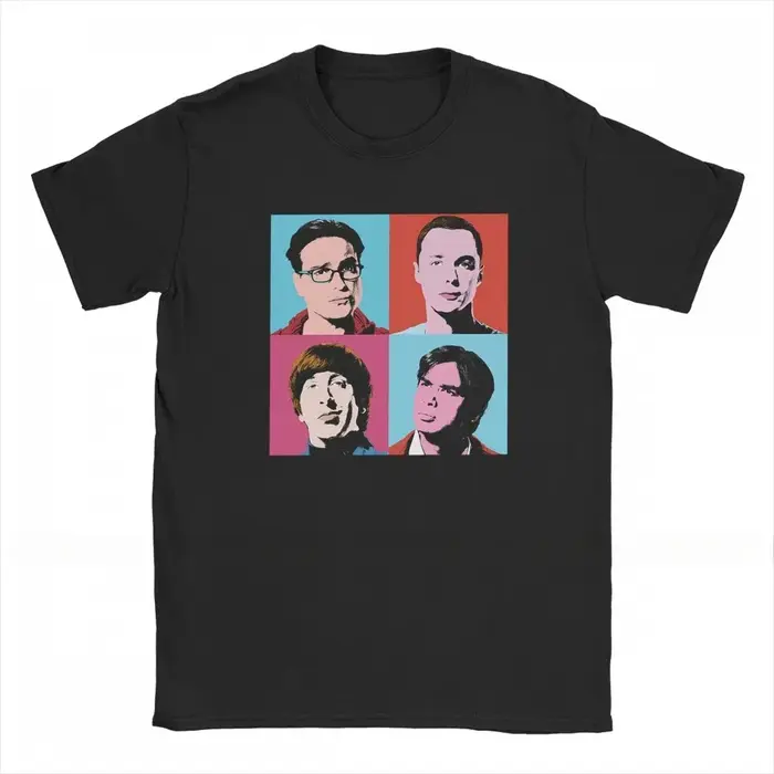 T-shirt manches courtes homme, cool, The Big Bang Theory Leonard Sheldon