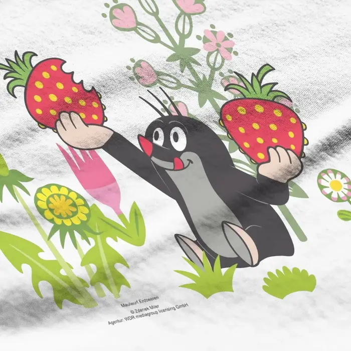 T-shirt Anime Krtek pour femme, The Mole, Maulwurf, Erdbeeren, Zones Me Clothes, Unisex Blusas T Shi