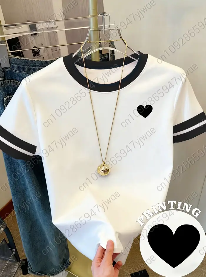 T-shirt pour femme à manches courtes