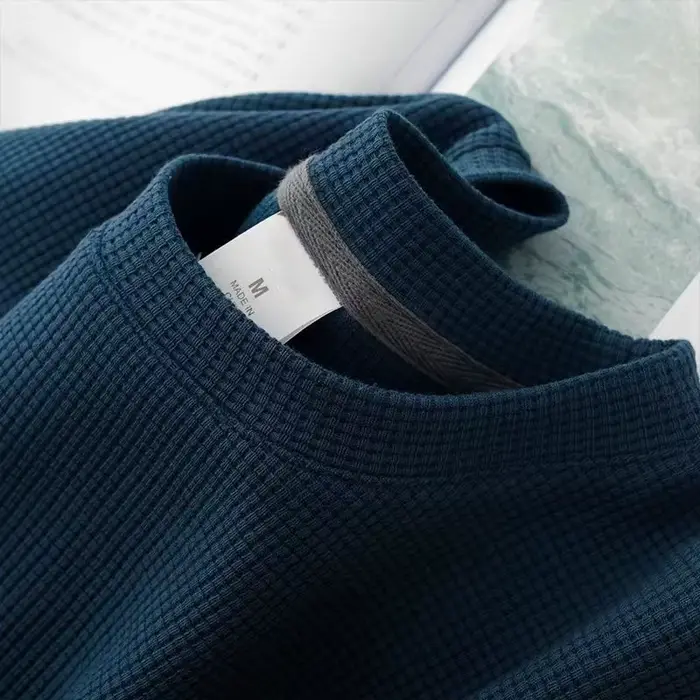 T-shirt gaufré à manches courtes pour hommes et femmes