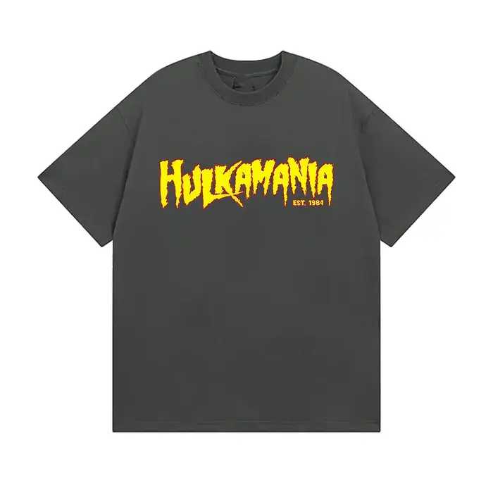 Hulk Hogan RIP Hulkamania t-shirts graphiques légende de lutte hauts T-shirt à manches courtes hommes rétro col rond