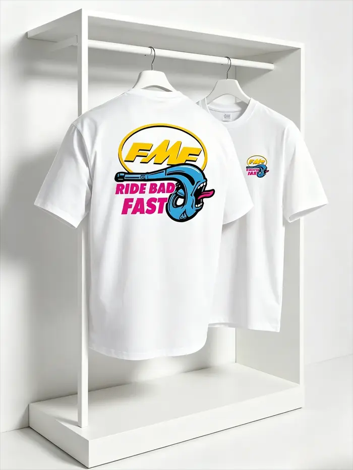 T-shirt de motocross FMF Ride Bad Fast pour homme