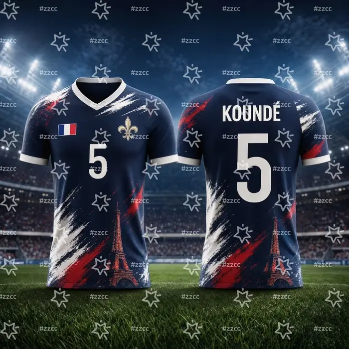 Maillot de football Mbappé N°10 France 2026 – Kit Match & Entraînement – T-shirt Sportif d'été pour Homme