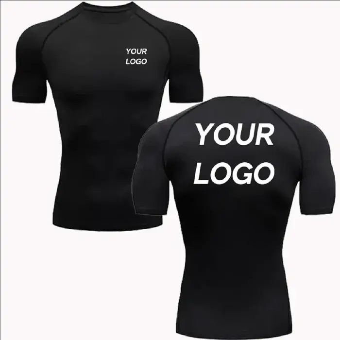 Nouveau t-shirt de Compression personnalisé votre Logo de conception haut hommes femmes imprimer