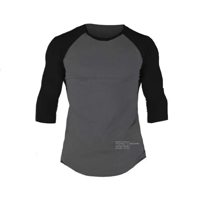 T-shirt à manches 3/4 en coton pour homme