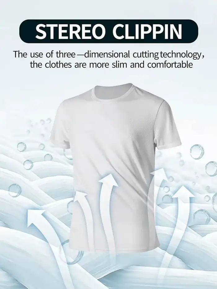 T-shirt col rond 7 pièces blanc ultra-léger pour hommes
