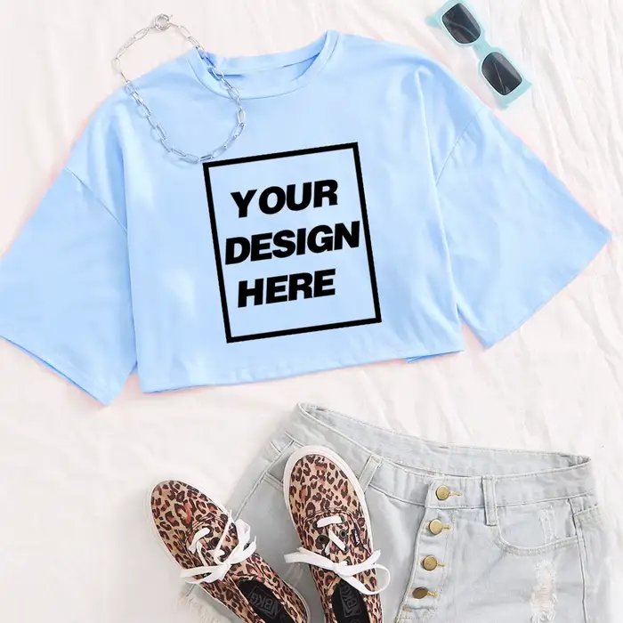 Hauts courts personnalisés T-shirt texte personnalisé nom Tsihrts ajouter votre propre Message votre
