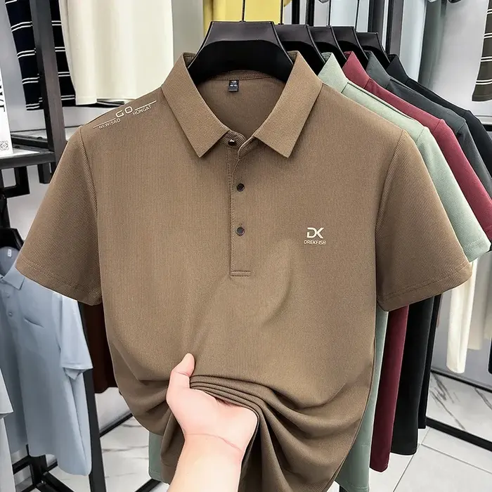 DREKFISH – polo brodé pour hommes