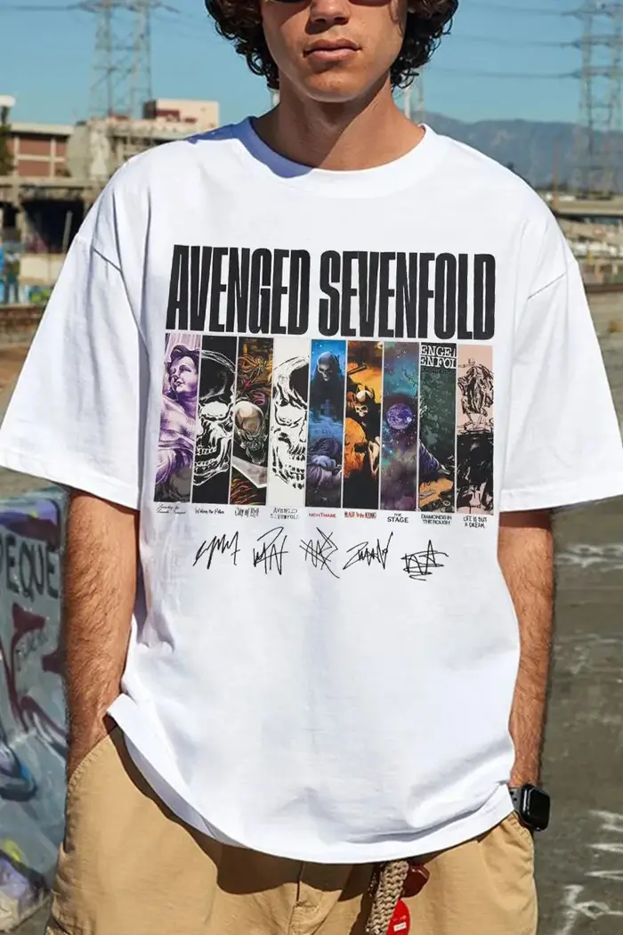 T-shirt graphique Avenged Sevenfold A7X Rock Band 2026 pour hommes et femmes