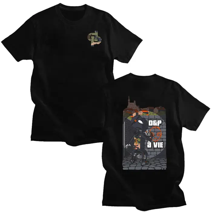 D & p À Vie Box T-Shirt rappeur JuL t-shirts hommes Style de rue pur coton t-shirts été col rond hau