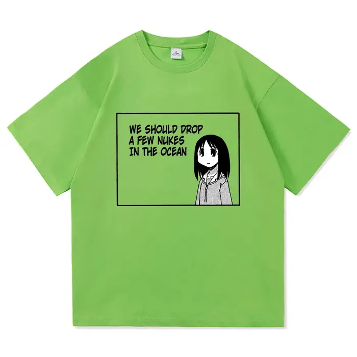 Azumanga Daioh t-shirt mode hommes/femmes Harajuku mignon Anime fille citation