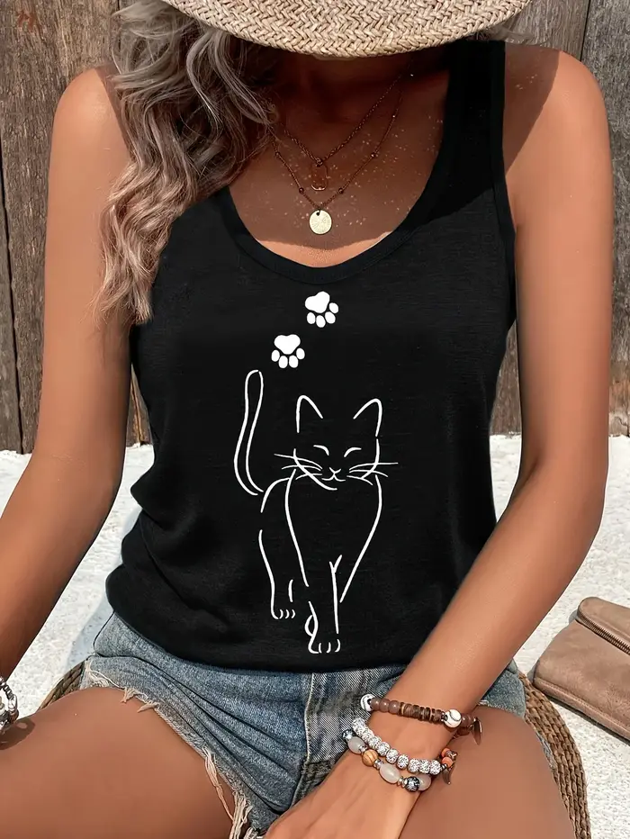 T-shirt d'été sans manches pour femmes