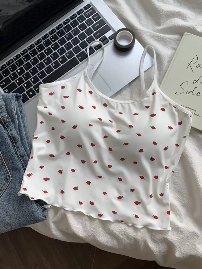 Camisole dos nu en fibre imprimée Harvey pour femme