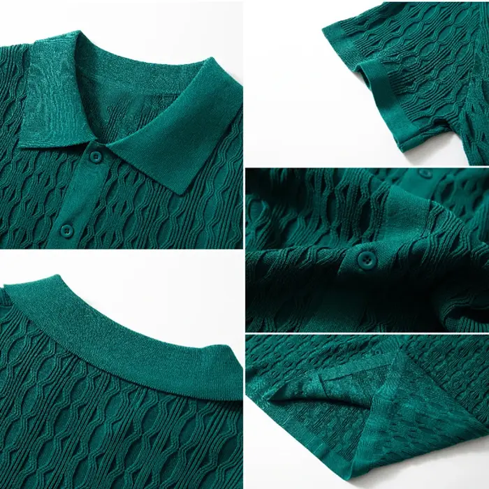 Polo en tricot décontracté pour homme