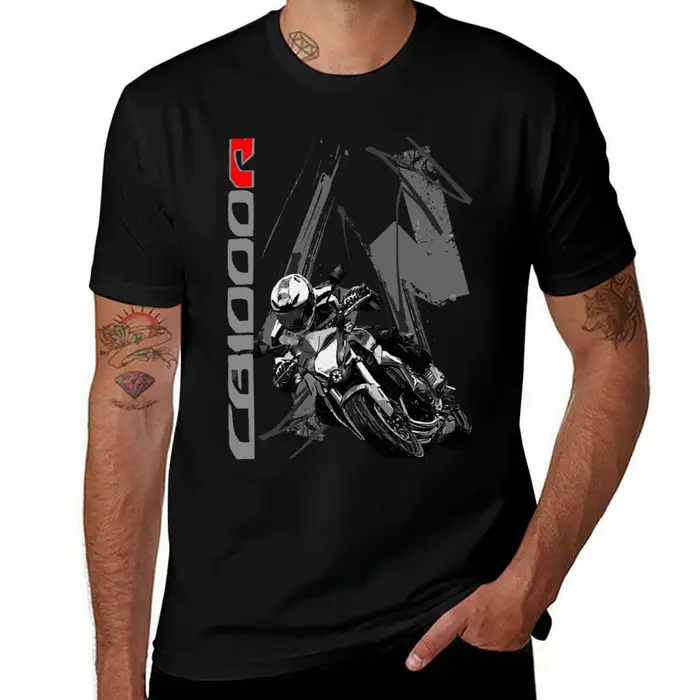 T-shirt graphique surdimensionné pour hommes, vêtements esthétiques, chemises de style sombre, CB 10