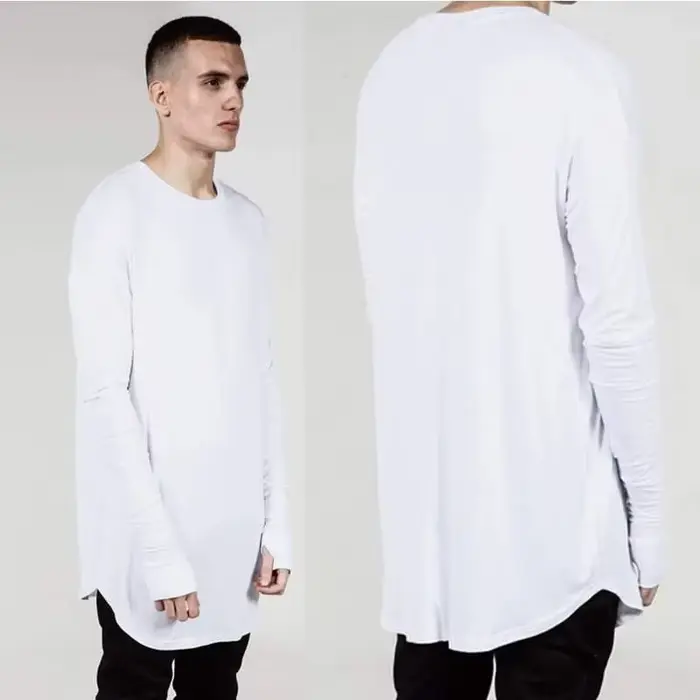 T-shirt à manches longues Hip Hop pour hommes