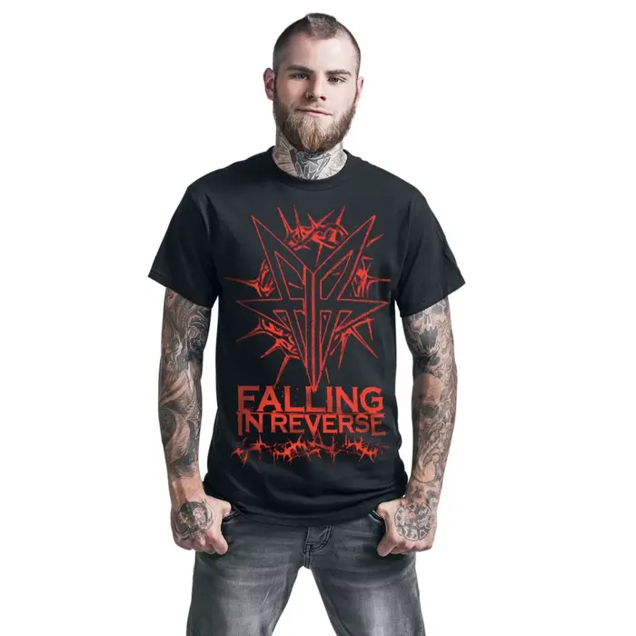 T-shirt en coton graphique unisexe 2026 Falling in Reverse
