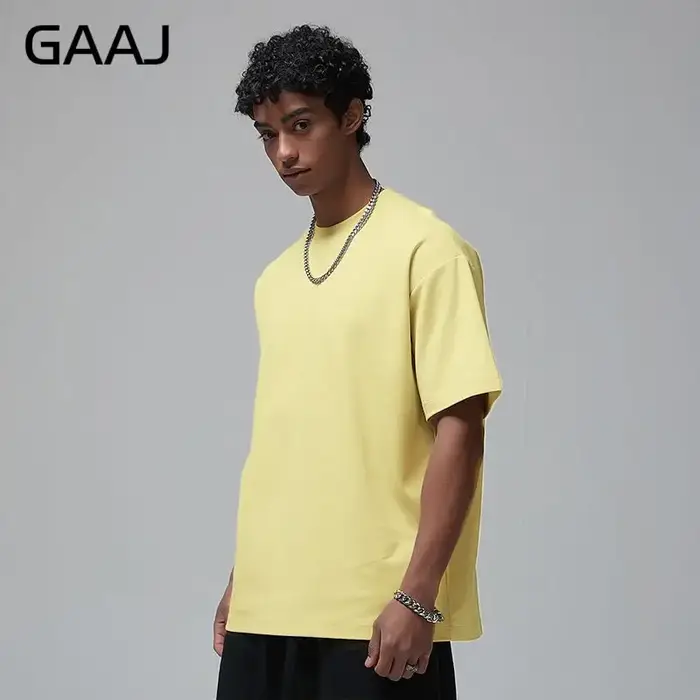 100 T shirt en coton lourd pour hommes et femmes