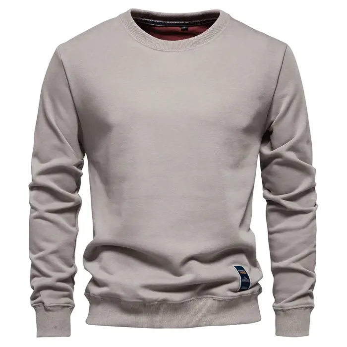 Nouveau t-shirt à manches longues pour hommes solide printemps décontracté hommes T-shirts de haute 