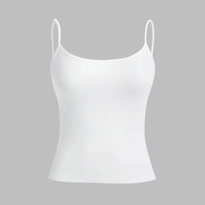 Débardeur à bretelles pour femmes, haut Slim pour mode d'été, polyvalent, décontracté, respirant, ti