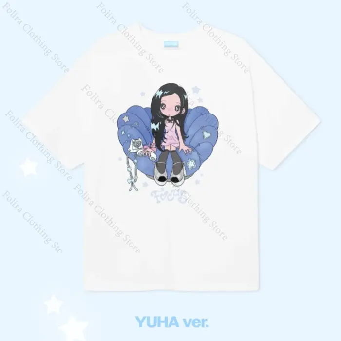 2025 Hearts2Hearts Album FOCUS série T-shirt imprimé
