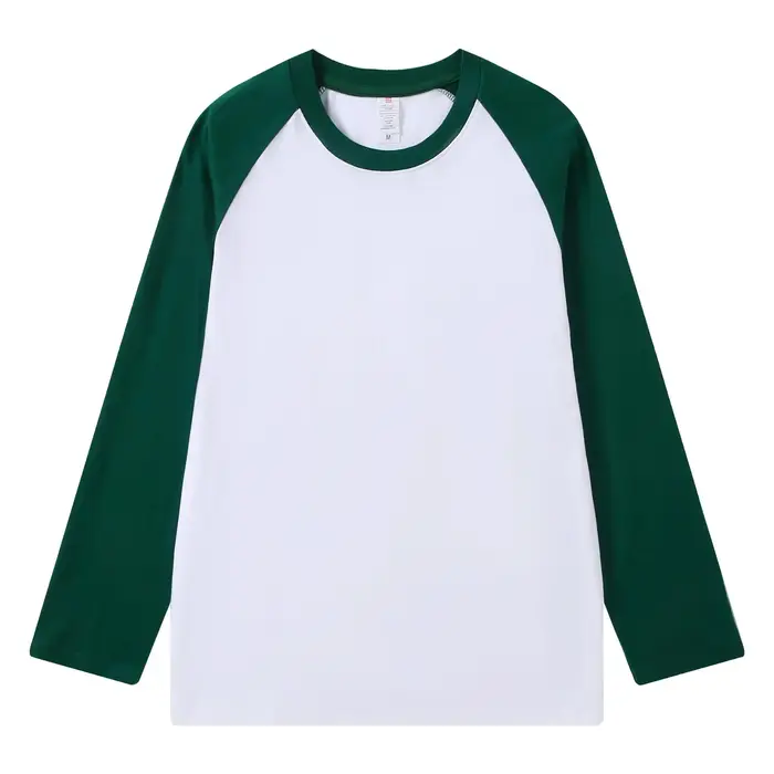 T-shirt à manches longues en pur coton pour hommes et femmes