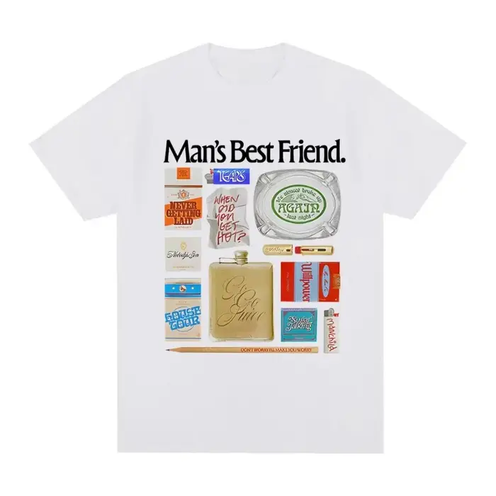 T-shirt Sabrina Carpenter-MaN's Best FRIEND ObJect, style chanteuse, été, style coréen, pour hommes 