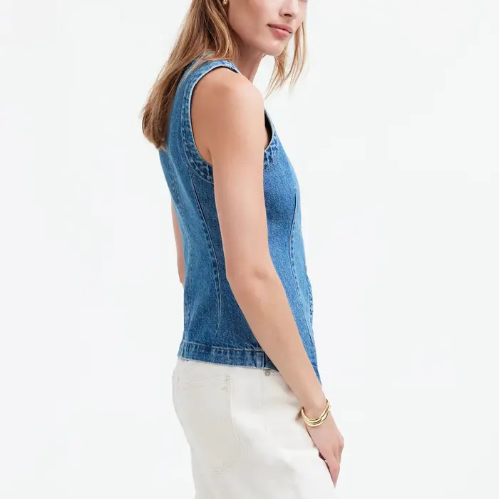 Gilet en jean pour femme