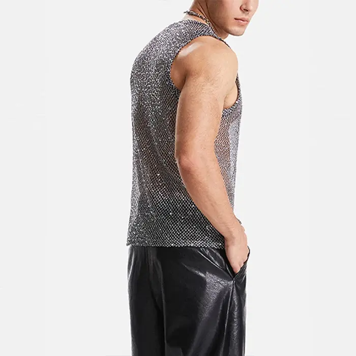Débardeur en maille ajourée pour hommes