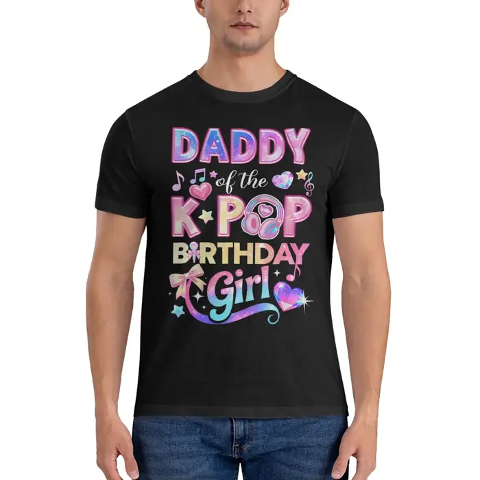 T-Shirt 100% coton avec image graphique KPop pour filles