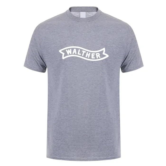 WALTHER Firearms T Shirt Hommes Cool Coton À Manches Courtes