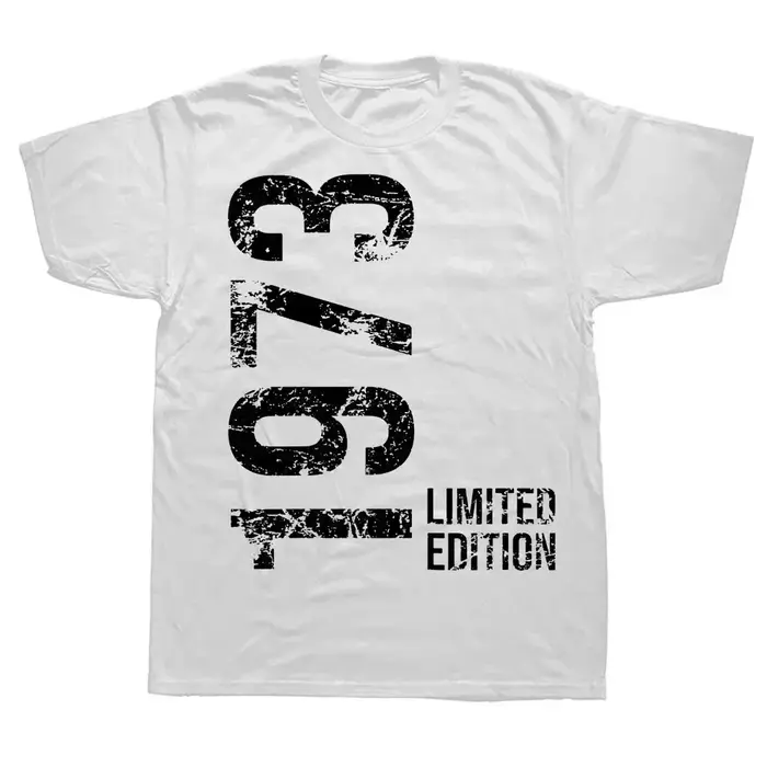T-shirt à Manches Courtes en Coton pour Homme, Streetwear, Rétro, Vintage, 50e et 50 Ans, Cadeaux d'