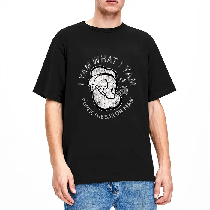 T-shirt Popeyed Sailor Man Quote What I Yam