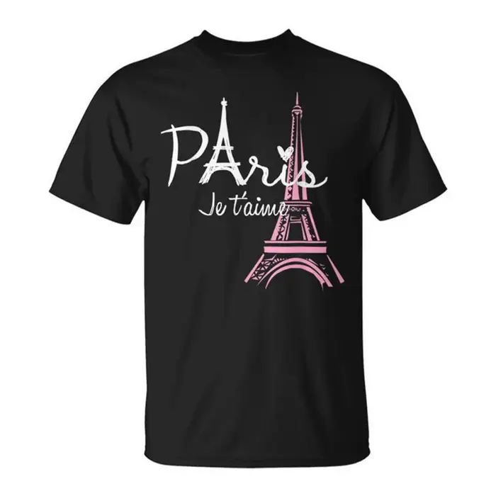 Paris Tour Eiffel motif T-shirt hommes 3d imprimé France t-shirts hauts femmes été décontracté à manches courtes