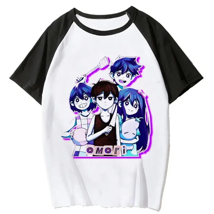 Omori – t-shirt d'été pour homme, blanc, manga japonais, dessin animé, 2022