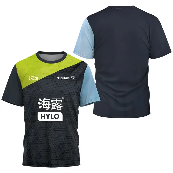 Singapour Felix Lebrun League Vêtements 2024 T-shirt de tennis de table pour hommes T-shirt de tenni